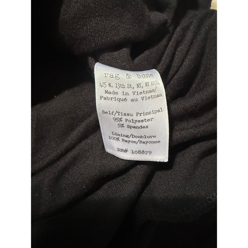 Rag & Bone Black Cutout Shoulder Tank Top Womens Medium M Back Zipper - Picture 9 of 10